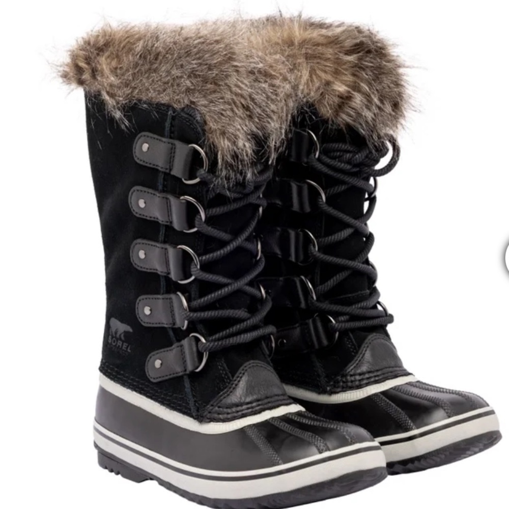 Sorel Women's Black and Brown Winter Boots. Jone of arctic